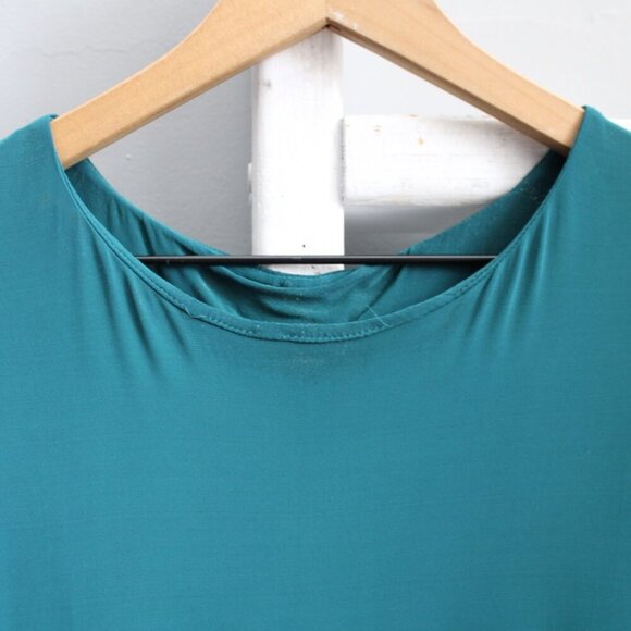 HELMUT LANG Women’s Faint Jersey Sleeveless Top in Siphon Teal Size Small - Picture 8 of 13